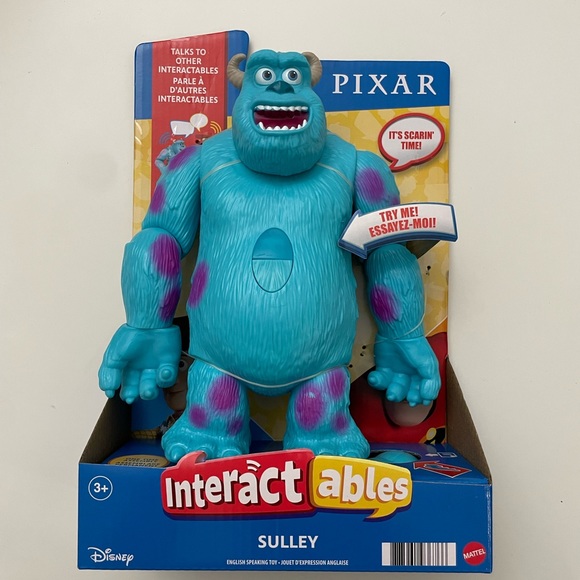 NEW IN BOX MATTEL DINSEY PIXAR MONSTERS INC SULLEY INTERACTABLES TOY - Picture 3 of 6